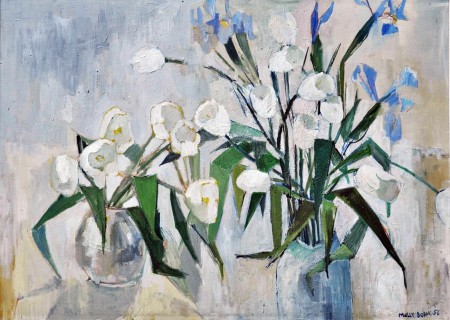 White Tulips by Molly Bobak (1956)