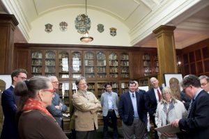The Grolier Club visits the Osler Library of the History of Medicine, 2016. Photo credit: Lauren Goldman