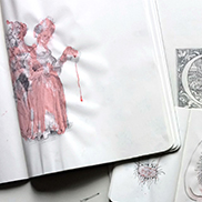 Details of notes and drawings created during the residency. Credit: Caroline Boileau, 2018.