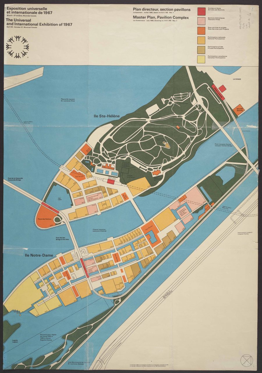 McGill Expo 67 Library Matters   Cac Expo 67 Map Uncat Sheet2 900x1279 