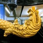 Gold detail on Columbian Printing Press