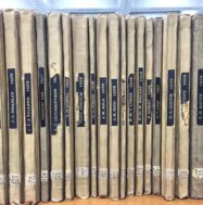 Spines from McGill rare theses.