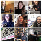 Thumbnails of Library staff in their home offices.