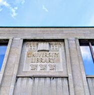 Architectural detail on Redpath Library Building