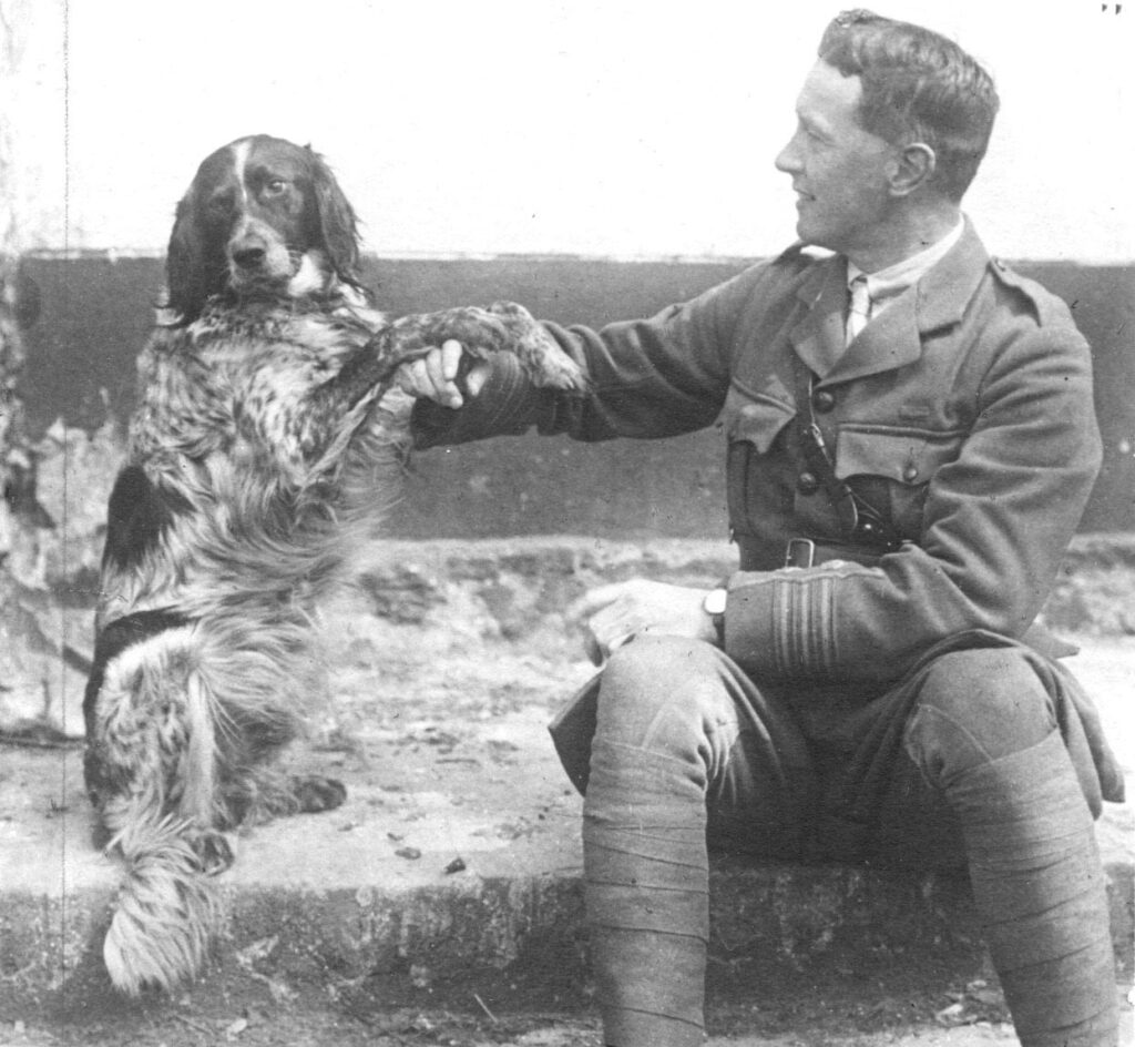 Captain John MacCrae and his dog, Bonneau 