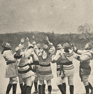 group of men in the snow