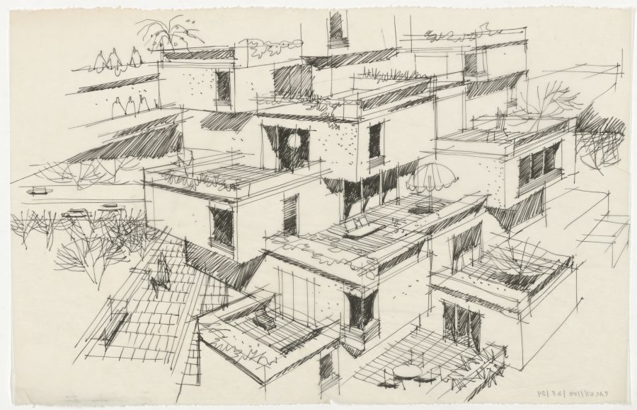 A Deep Dive into the Moshe Safdie Archive – Library Matters