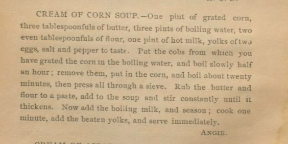 Cream of Corn Soup Recipe
