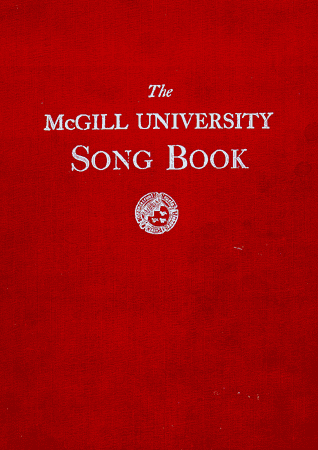 Red cover of McGill University Song Book.