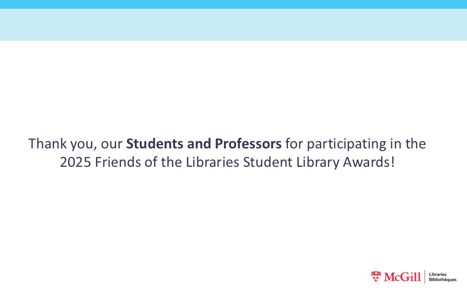 PPT slide thanking students and professors.