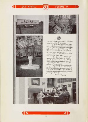 Letter from Orvil (student) to folks back home. Correspondence featured in Old McGill Yearbook 1931.