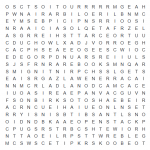 Crossword letters from puzzle in square